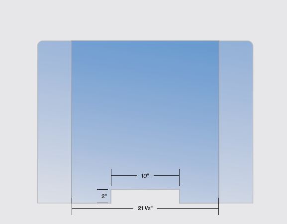 Desk Guard with Wings 2